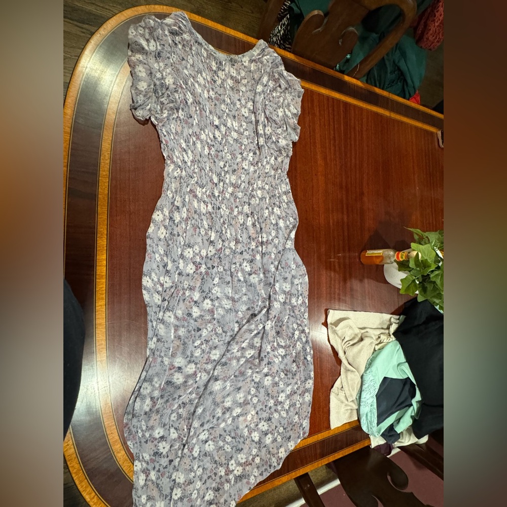 Free People Women’s Dress in Light Purple and White Floral